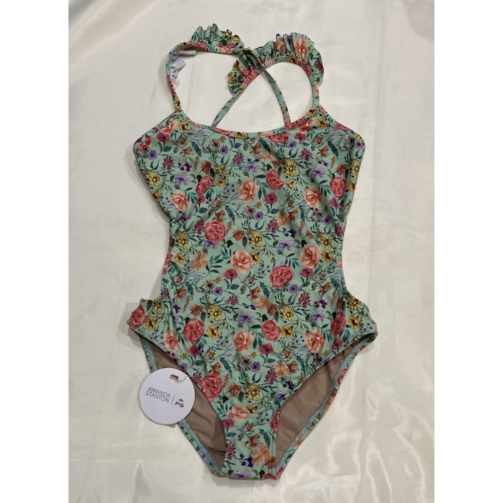 Amanda Stanton PQ Kingsley Ruffle Swimsuit Sz 14 NWT